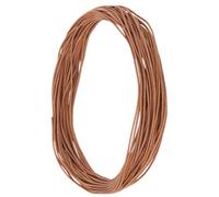 CALFOVERA 10M x 1.5MM Cowhide Genuine Leather String Cord for Jewelry Making Round Light Brown Thin Real Leather Strip Rope Braiding Strip Thread for Crafting Necklace Bracelets Wraps Beading
