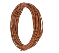 CALFOVERA 10M x 1MM Round Cowhide Genuine Leather Cord for Jewelry Making Light Brown Real Leather String Lace Cording Rope Braiding Strip Thread for Crafting Necklace Bracelets Wraps Beading