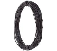 CALFOVERA 10M x 1MM Round Cowhide Genuine Leather String Cord for Crafts Dark Brown Real Leather String Lace Cording Rope Braiding Strip Thread for Jewelry Necklace Bracelets Wraps Beading