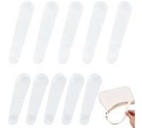 CALFOVERA 12PCS Silicone Shoulder Straps Non-Slip Sticker for Purse 2 Sizes Anti-Falling Bag Strap Gripper Holder Clear Adhesive Grip Strip Pad for Crossbody Bag Handbag Tote Backpack