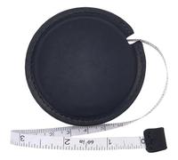 CALFOVERA 150cm Genuine Leather Body Measuring Tape with Push Button Crazy Horse Leather Retractable Ruler Cloth Dual Sided Dieting Measurements Tape for Sewing Fabric Tailoring Knitted Handicrafts