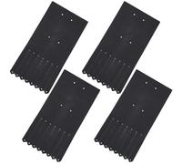 CALFOVERA 2 Pairs PU Leather Kiltie Shoe Topper for Golf Shoes 4PCS Imitation Leather Kilties Flaps Luxe Fringe Accessory Brogue Oxfords Loafers Accessory for Outdoor Sneakers Boots(Black)