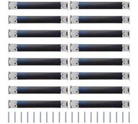 CALFOVERA 20Pcs Flex Frame Bag Closures 12cm Silver Metal Iron Retro Handbag Internal Hinged Clutch Kiss Lock Clasp Spring Clip Hook for DIY Sewing Craft Wallet Coin Purse Making Carpet