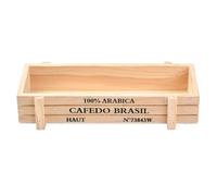 CALFOVERA 2PCS 21.3×7.2×4.5CM Natural Wooden Succulent Plant Outdoor Rectangle Wood Planter Box Windowsill Raised Garden Bed Flower Cactus Pot Storage Box for Vegetables Grass Lawn Yard