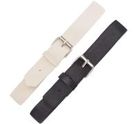 CALFOVERA 2PCS PU Leather Sew on Toggles Closures 2 Colors Cloak Clasp Fasteners Snap Leather Metal Coats Buckle Clip Replacement Bag Tab Lock Buttons for Purse Jacket Notebook DIY Craft