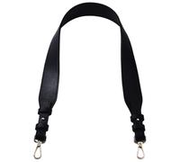 CALFOVERA 3.8CM Wide PU Leather Purse Strap 78CM Black PU Leather Long Crossbody Strap Handbags Handles Replacement with Alloy Clasps for Women Shoulder Bag DIY Crafts Making Supplies