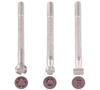 CALFOVERA 3 Styles Leather Stamp Tools 304 Stainless Steel Stamping Undercut Beveler Textured Grip Leather Edge Punch Carving Steel Professional Leathercraft Stamp Tools for DIY Crafts