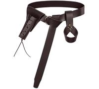 CALFOVERA 4PCS PU Leather Belt Sword Frog Case Medieval Renaissance Waist Belt Viking Sword Sheath Holder Holster Renaissance Accessories for for LARP Knights Pirate Halloween (Coffee)