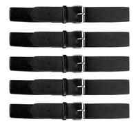 CALFOVERA 5PCS PU Leather Cloak Clasp Fasteners Snap Black Replacement Bag Tab Lock Buttons Sew on Toggles Closures Leather Metal Coats Buckle Clip for Purse Jacket Notebook DIY Craft