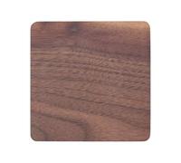 CALFOVERA 8.8cm Square Wooden Coaster Chocolate Walnut Wood Japanese Style Drinking Mat Tabletop Protection Coffee Cup Mug Holder Cushion Heat Resistant Thermal Insulation Pad Saucers for Home Office