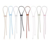 CALFOVERA 8PCS PU Leather Drawstring Strap for Bucket Bag 8 Colors 98cm Detachable Leather Pull String Strap Replacement Backpack Drawstring Cord for Crochet Fringe Bag Bunches Pocket