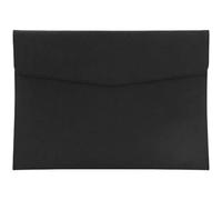 CALFOVERA A4 Document Folder with Snap Closure PU Leather File Holder for Letter Size Black Waterproof Portfolio Envelope File Oragnizer Pocket Storage Case for Receipt Contract Stationery Tablet