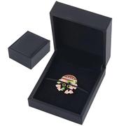 CALFOVERA Black Medal Boxes PU Leather Single Lapel Pin Badge Challenge Coin Medals Displays Storage Organizer Holders Rectangle Box for All Sports Winners Military Awards Runners Collectors