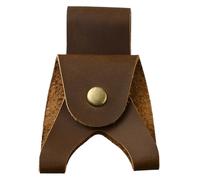CALFOVERA Cowhide Leather Axe Sheath with Belt Loops Genuine Hatchet Sheath Holster Axe Head Protector Case Cover Tool Camping Accessories Brown Work Essentials for Outdoors Camping Accessories
