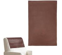 CALFOVERA Leather Headrest Protector Recliner Head Cover Non Slip Brown Faux Imitation Leather Vintage Waterproof Slipcovers Pad Set for Sofa Furniture Chair Recliner Home Office Cover 69.5 x 43.5cm