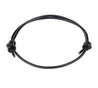 CALFOVERA Minimalism Handmade Cowhide Leather Wrap Wristband Men Genuine Leather Adjustable Cuff Bracelet Simple Slim Cord Cuff Bangle String for Boyfriend Men Gift Jewelry Making Supplies(Brown)