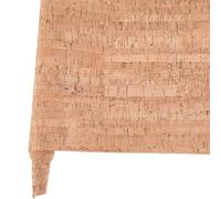 CALFOVERA Natural Cork Sewing PU Leather Fabric Sheets by The Yard 124.4 x 20.4cm Sandy Brown Textured Embellished Craft Sheet Roll for Earrings and Other HandCrafts DIY Projects