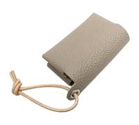 CALFOVERA Portable PU Leather Tissue Pouch Facial Paper Storage Case Packs Bags Pocket Tissue Holder for Purse Waterproof Napkin Box Reusable Gray Leather for Car Home Bathroom Travel Supplies