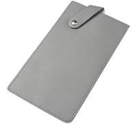 CALFOVERA PU Leather Heave Duty Cleaver Sheath Waterproof Wide Butcher Scissors Cover Sleeve Universal Gray Durable Leather Chef Scissors Protector Edge Guard Case Holder for Kitchen Outdoor BBQ