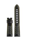 Calfskin Leather Watchband 21mm For Omega Super Moon Dark Side Apollo 8 Series Men's 311.92 Watch Band Strap 311.92.44 Bracelet(Yellow line SK) (Yellow Line Nk 21mm)