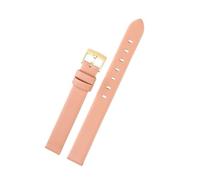 Calfskin Strap Compatible With Swarovski Watch Crystalline Oval Dial Plate 5158517/5158544 /5158972 12mm/14mm Women's Bracelet Pink/Grey/Bl