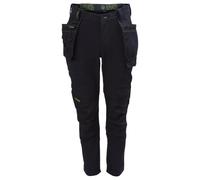Calgary 4-Way Stretch Holster Work Trousers, Black - W30" L31" - CALGARY 30W 31L