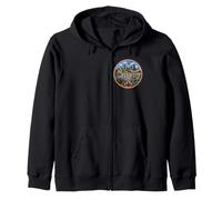 Calgary Canada, Alberta Zip Hoodie