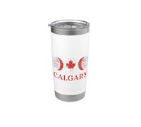 Calgary Canada Flag Stainless Steel Insulated Tumbler