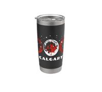 Calgary Canada Flag Stainless Steel Insulated Tumbler
