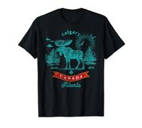 Calgary Canada Moose Mountain Vintage Souvenir T-Shirt