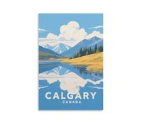 Calgary Canada Vintage Travel Posters 12x18inch(30x45cm) Wall Decor Painting Canvas Wall Art Living Room Poster Bedroom