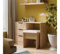 Calgary Ready Assembled Vanity in Bardolino Oak - Welcome Furniture | TJ Hughes