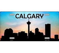 Calgary Silhouette Novelty License Plate Sign License Plate 6x12 inches