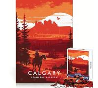 Calgary Stampede Alberta for Adults 1000 Piece Jigsaw Puzzle Thought Skill Slow Leisure Accurate Edges Perfect Present (50x75cm)