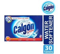 Calgon 4-in-1 Washing Machine Cleaner and Water Softener Tablets, Removes Limescale & Odours, Deep Clean, 30 Tablets