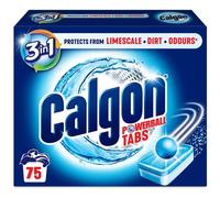 Calgon 3-in-1 Washing Machine Water Softener Tablets, 75 Tabs