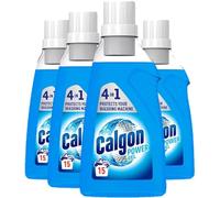 Calgon 4-in-1 Washing Machine Cleaner and Water Softener Gel 750 ml, Pack of 4, Removes Limescale, Residue, Dirt, Rust & Malodours, Deep Clean