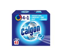Calgon 4-in-1 Washing Machine Cleaner and Water Softener Tablets, Removes Limescale & Odours,Units: 45 Tablets, Size: L Pack (Packaging May Vary)