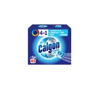 Calgon 4-in-1 Water Softener Tablets, Washing Machine Cleaner, Removes Odours, Limescale & Residue, Deep Clean, Units: 45 Tablets, Size: L Pack, Pack