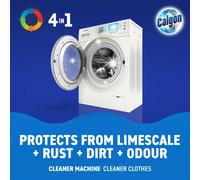 Calgon 4in1 Washing Machine Cleaner and Water Softener Tablets Removes