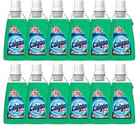 Calgon Anti-Gel 750ml - Set of 12 Hygiene Products for Washing Machines - Prevents Limescale Build-Up