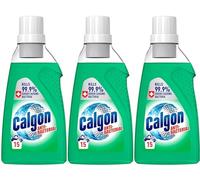 Calgon Antibacterial Washing Machine Cleaner & Water Softener Gel, 750ml, Pack of 3, Kills 99.9 percent of Bacteria in Your Washing Machine, Limescale and Rust Remover, Deep Clean, 45 Washes
