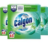Calgon Hygiene Plus Washing Machine Cleaner & Limescale Remover, Water Softener Tablets, Unscented, 65 Tablets, Pack of 3 (195 Tabs in Total)
