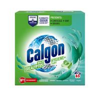 Calgon Hygiene Plus Washing Machine Cleaner & Limescale Remover, Water Softener Tablets, Unscented , 65 Tablets, Pack of 1