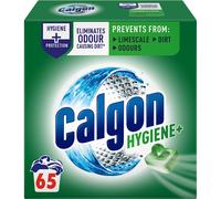 Calgon Hygiene Plus Washing Machine Water Softener, Hygienically cleans, 65 Tablets, Pack of 1