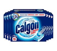 Calgon Tablets Water Softener Powerball 3-in-1, 15 Tablets, Multipack of 7