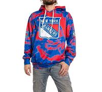 Calhoun NHL Surf & Skate Mens Tie Dye Sublimation Pullover Hoodie, New York Rangers, XX-L