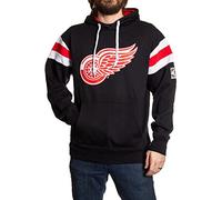 Calhoun NHL Surf & Skate Mens Varsity Retro Style Pullover Hoodie - The Coastal Collection, Detroit Red Wings, L
