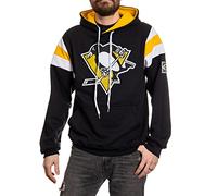 Calhoun NHL Surf & Skate Mens Varsity Retro Style Pullover Hoodie - The Coastal Collection, Pittsburgh Penguins, M