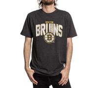 Calhoun NHL Surf & Skate Mens Vintage Style Distressed Heather Tone Rustic T-Shirt, Boston Bruins, XXL
